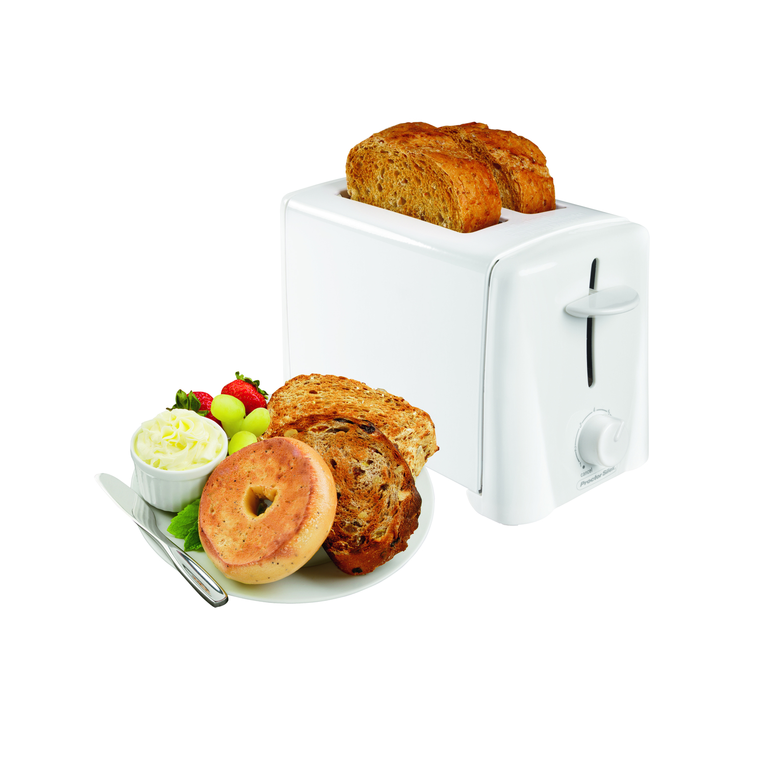 Proctor Silex Plastic White 2 slot Toaster 7.75 in. H X 6.5 in. W X 11.38 in. D