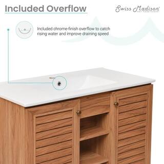 Swiss Madison Bron 36 in. Bathroom Vanity in Oak SM-BV374