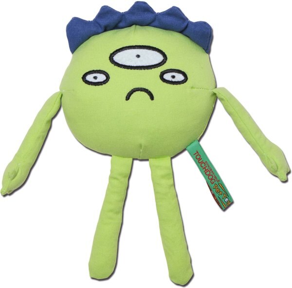 Touchdog Cartoon Alien Monster Plush Dog Toy