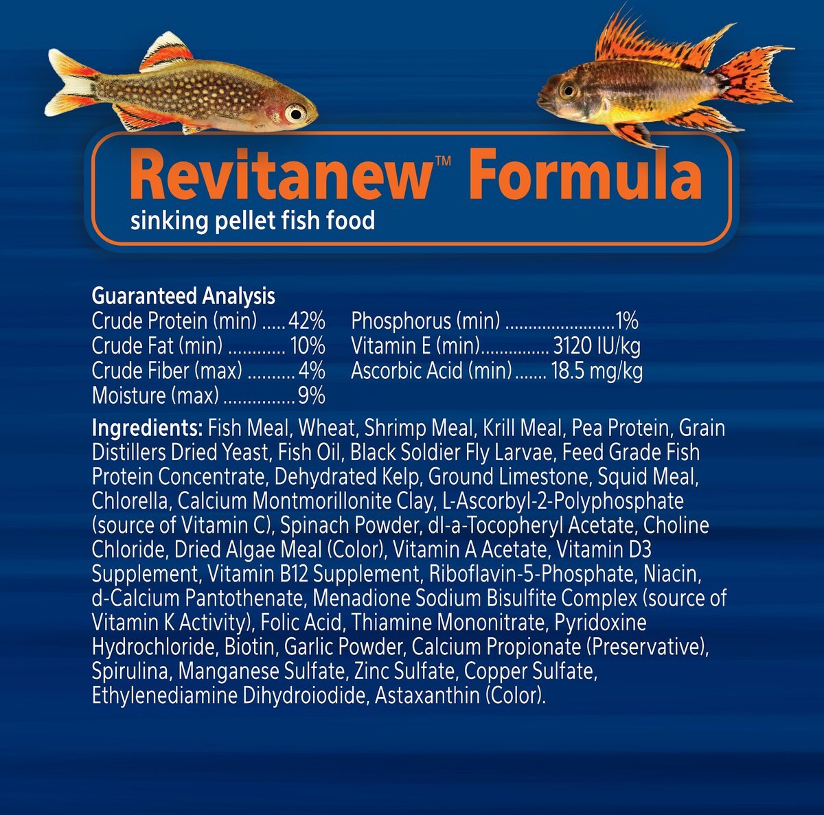 Aqueon PRO Revitanew Formula Fish Food， 5-oz jar