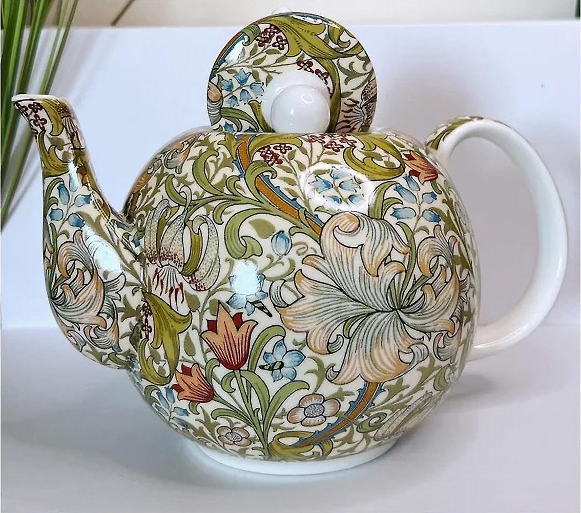 WILLIAM MORRIS Golden Lilly Large Fine Bone China Tea Pot