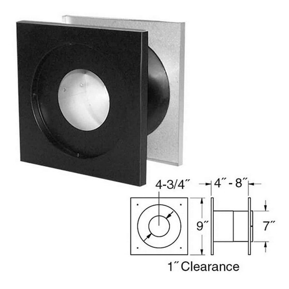 DuraVent SD 4PVP WT Wall Thimble (For 1 Clearance...