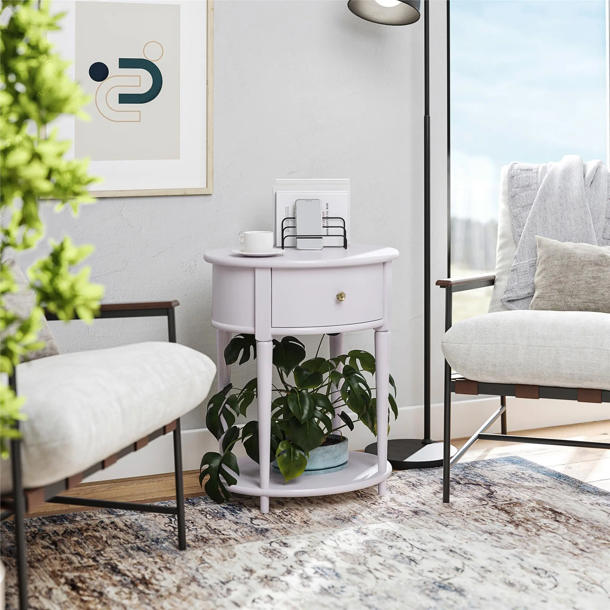 Aurora Lavender End Table