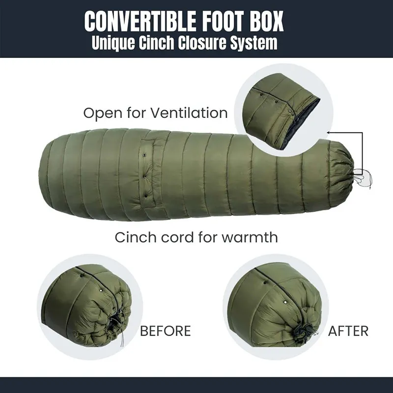 Premium Lightweight and Portable wearable sleeping bag for Camping  Backpacking and Hiking