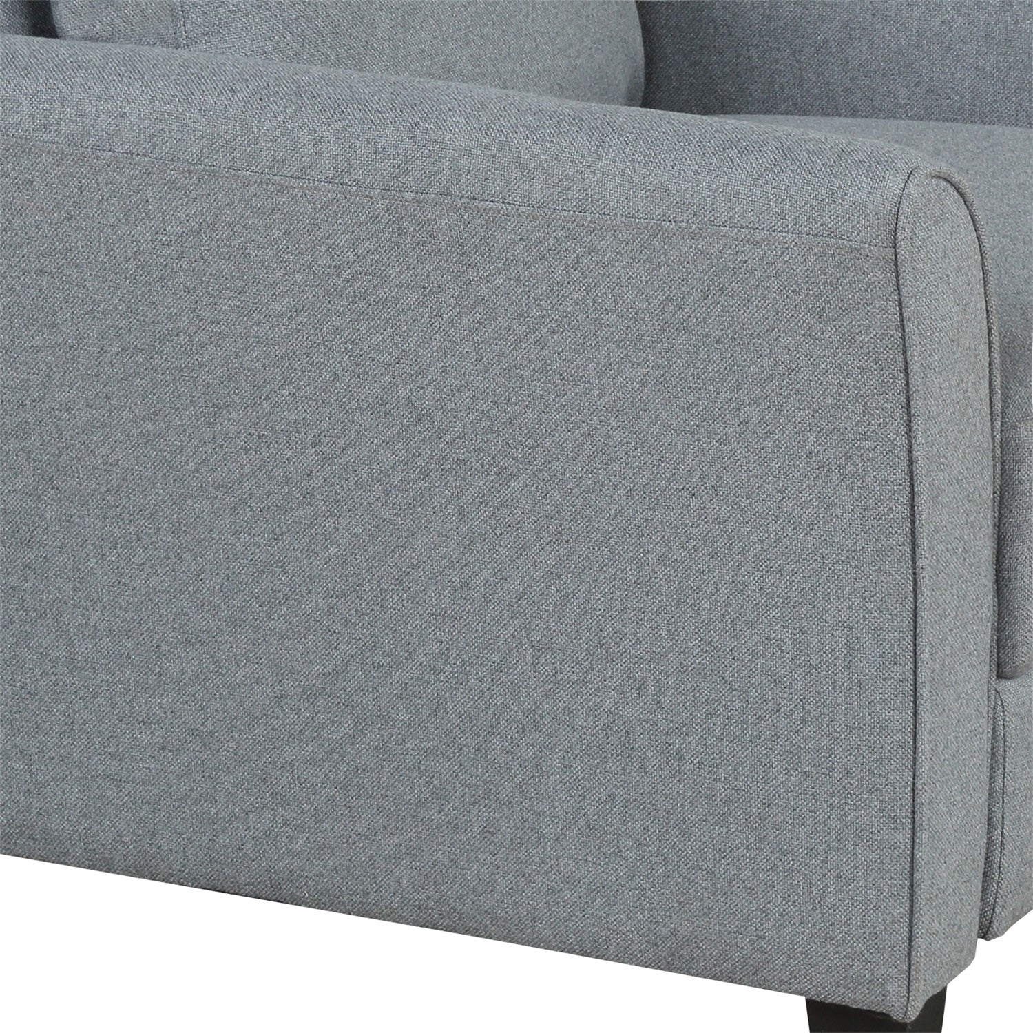 3 Pieces Sofa Set Living Room Set Gray