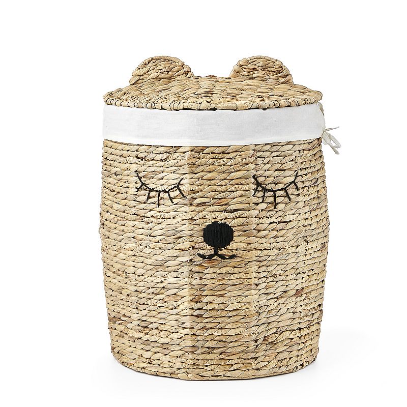 Saddle River Water Hyacinth Round Bear 4-pc. Hamper Set