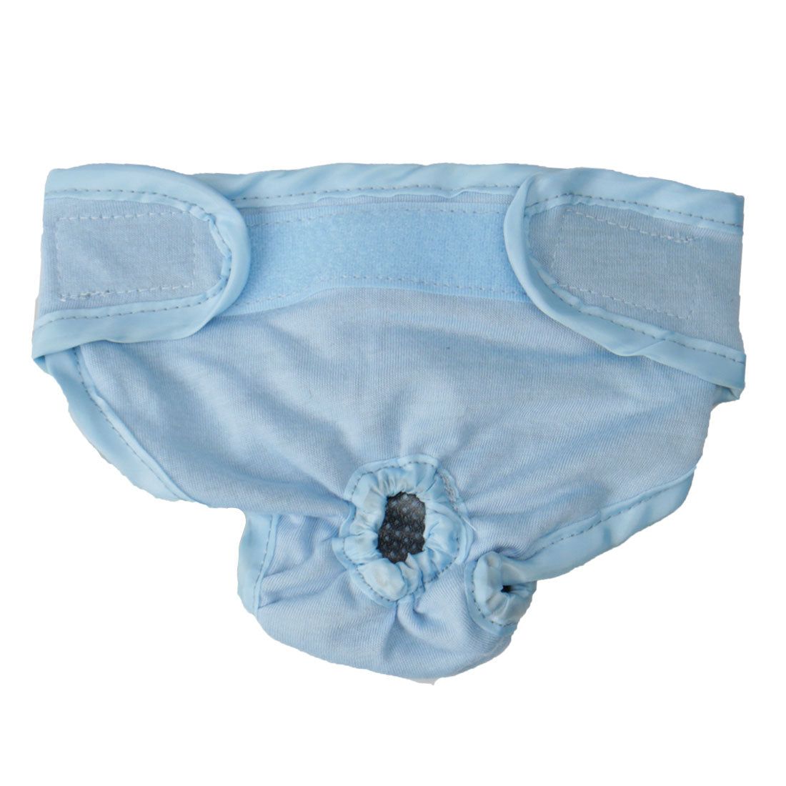 Washable Cotton Blends Female Dog Physical Pant Adjustable Doggies Doggy Pet Panties Blue L