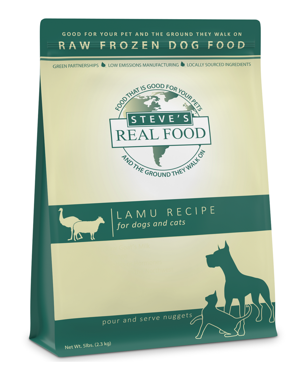 Steve's Real Food Raw Frozen Lamu Diet Food for Dogs and Cats