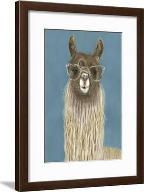 Llama Specs IV， Animals Framed Art Print Wall Art by Victoria Borges Sold by Art.Com