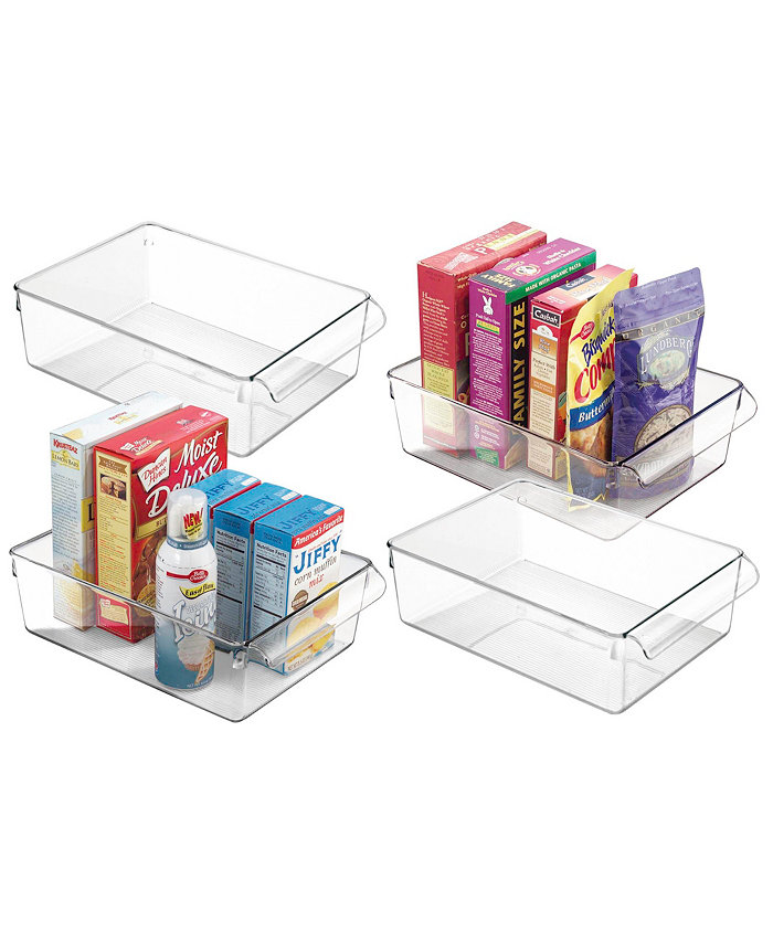 Interdesign Linus Kitchen Pantry Refrigerator Freezer Storage Container Set of 4