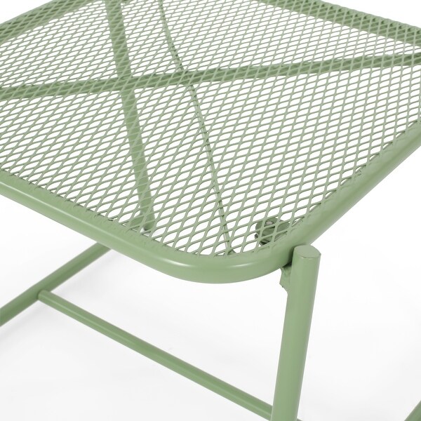 Bucknell Outdoor Iron Metal Mesh Side Table by Christopher Knight Home