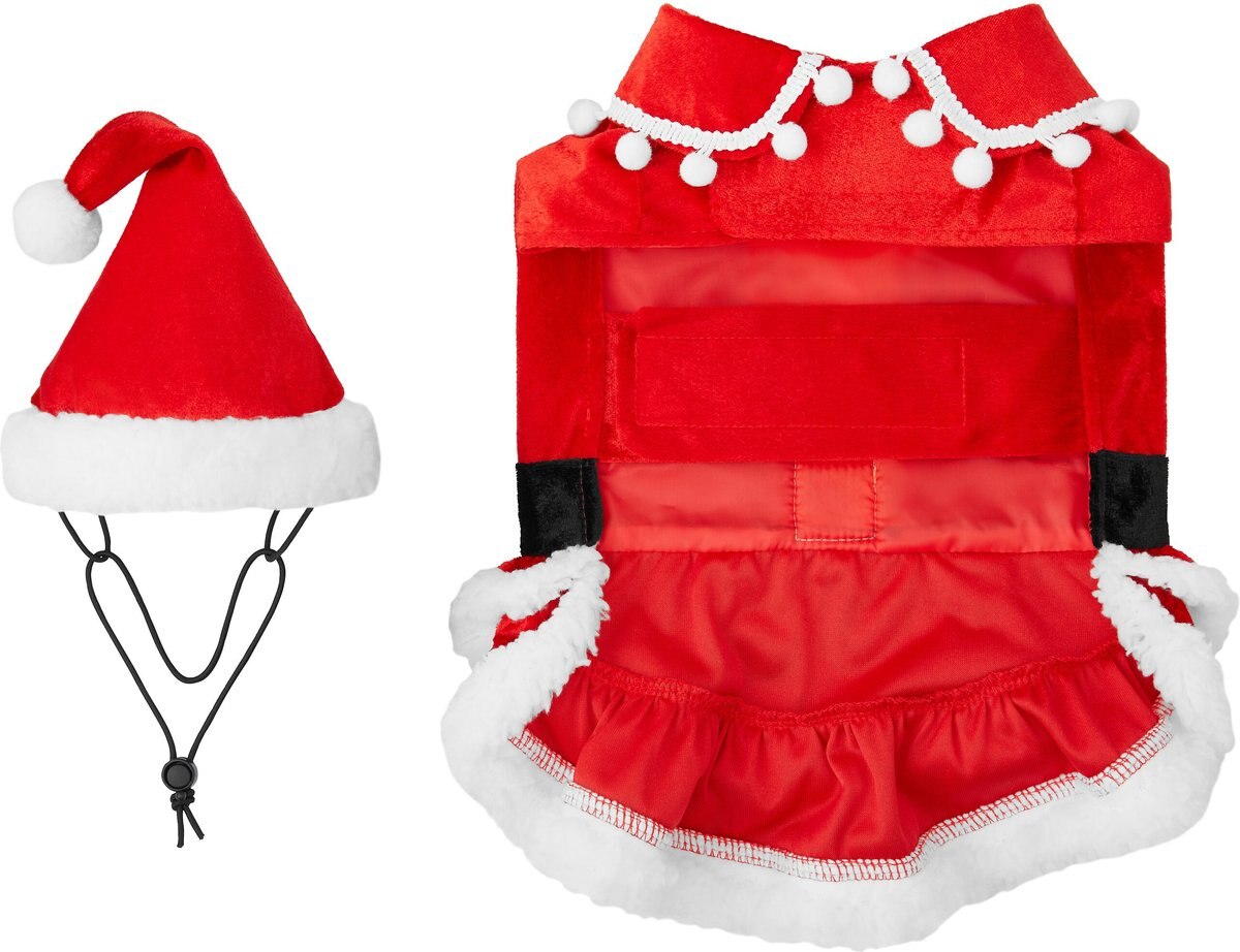 Frisco Mrs. Claus Dog and Cat Costume