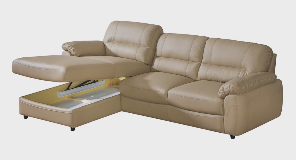 BALTIMOR 1 Sectional Sleeper Sofa  Beige   Left corner   Contemporary   Sleeper Sofas   by Table World  Houzz