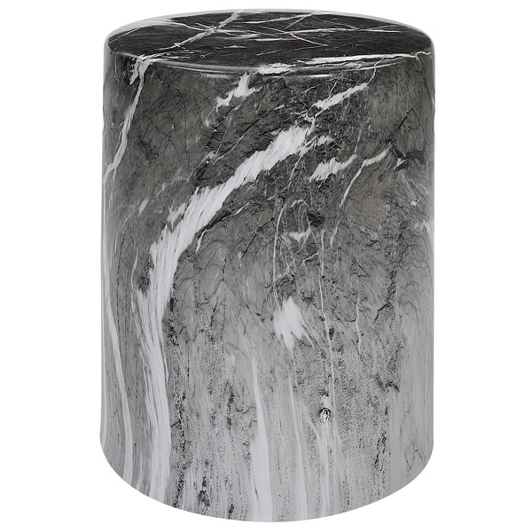 Uttermost Marvel Marbled Garden Stool - 13 W X 17 H X 13 D (in)