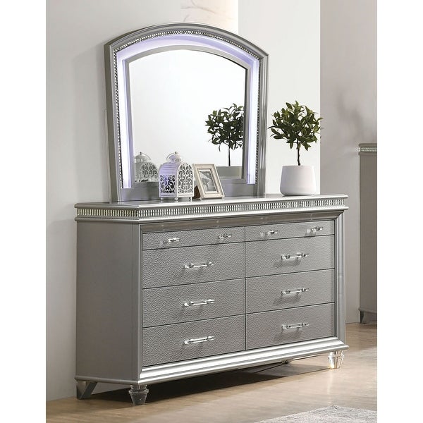 Furniture of America Xian Glam 2-piece Dresser and Mirror Set - - 29726586