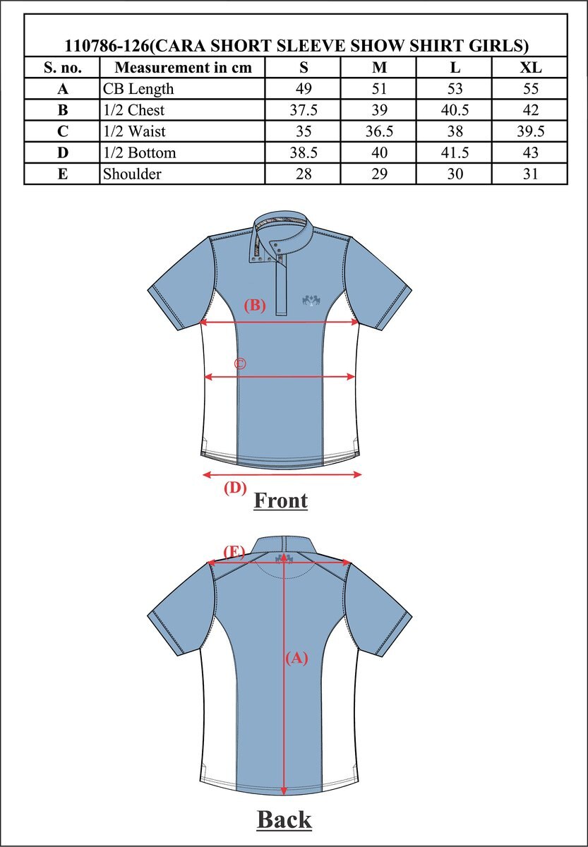 Equine Couture Children's Cara Short Sleeve Show Shirt