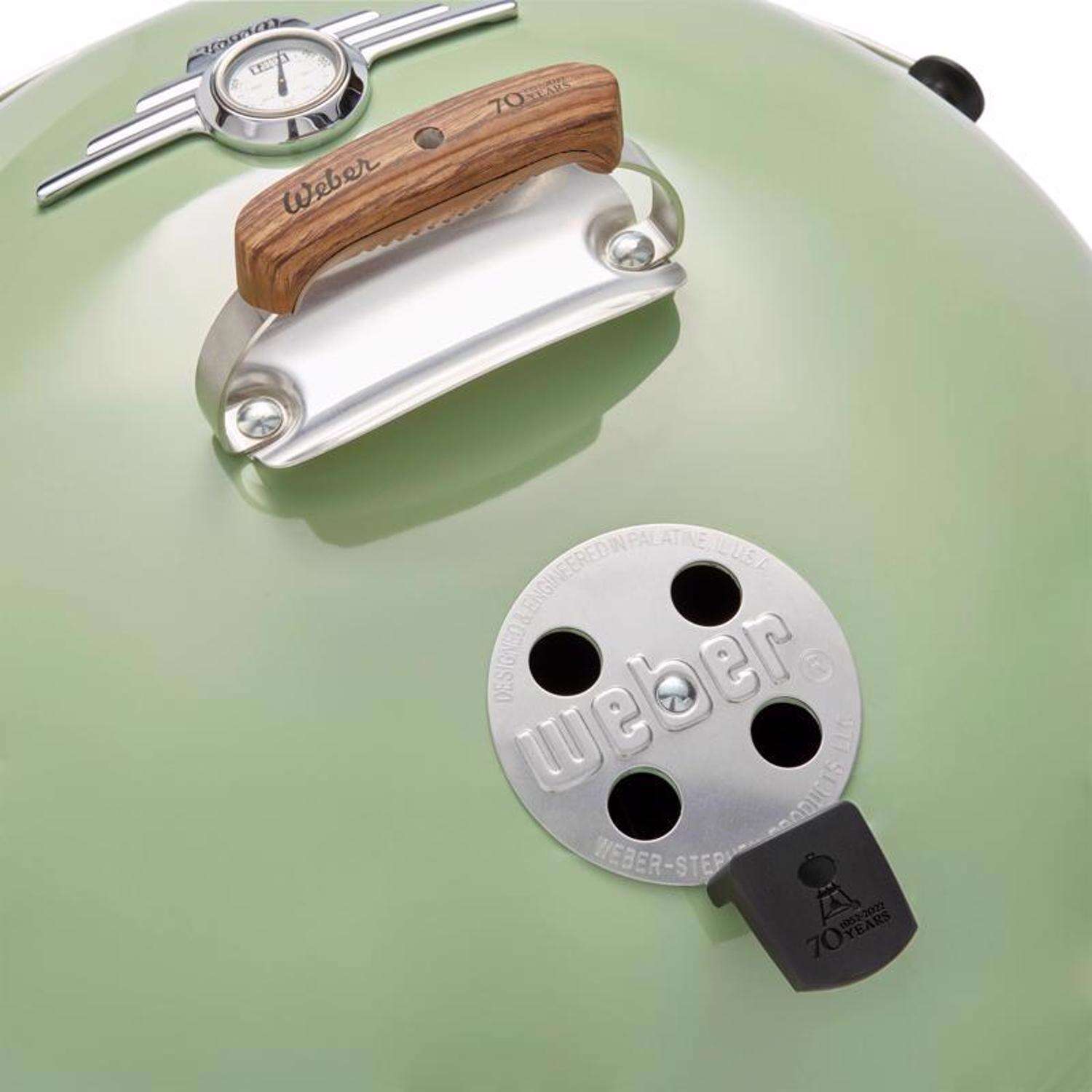Weber 22 in. 70th Anniversary Kettle Charcoal Grill Diner Green