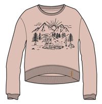 Early Riser Recycled Cotton Oversized Sweatshirt - Pale Mauve