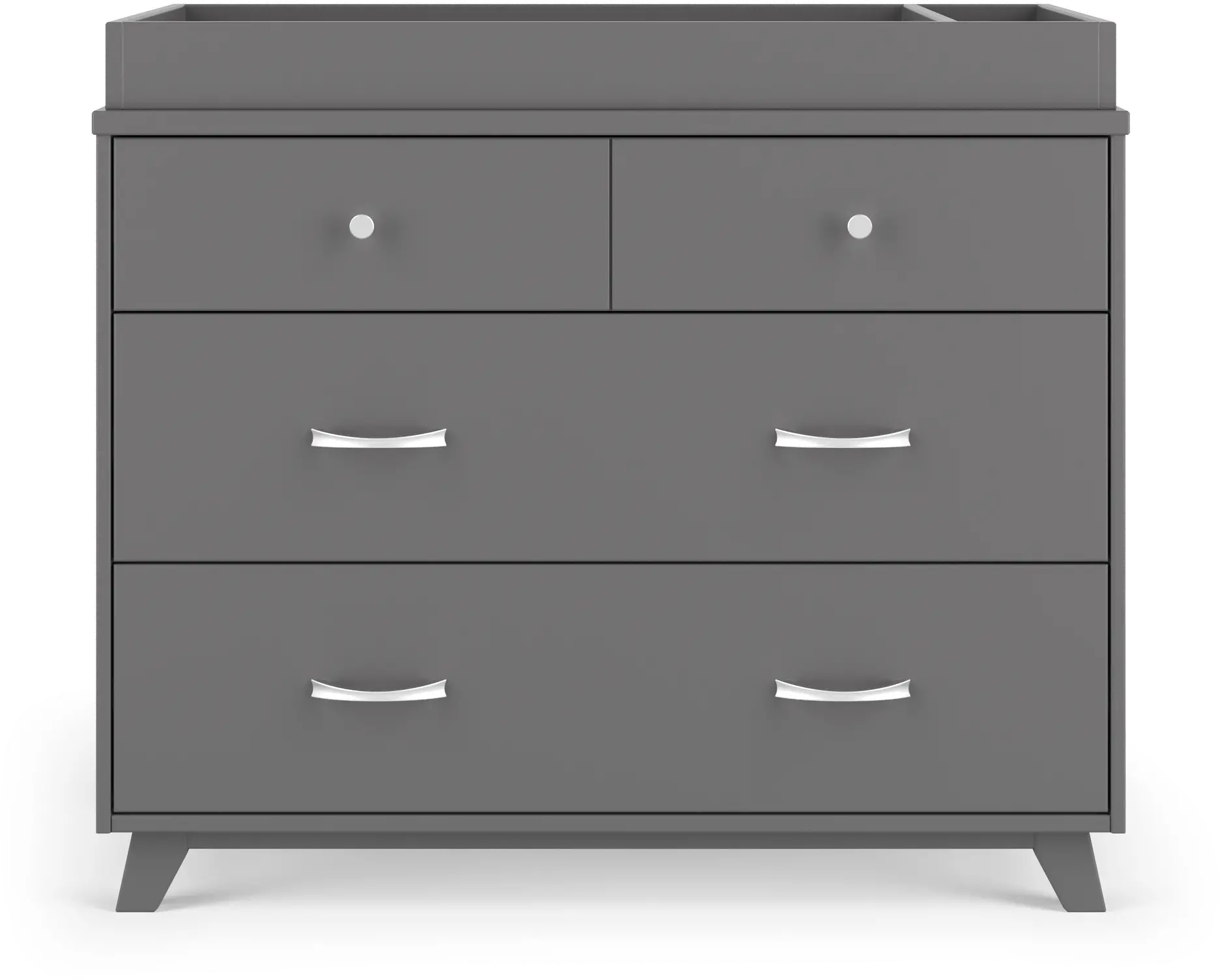 Soho Cool Gray 3 Drawer Dresser with Changing Table Top