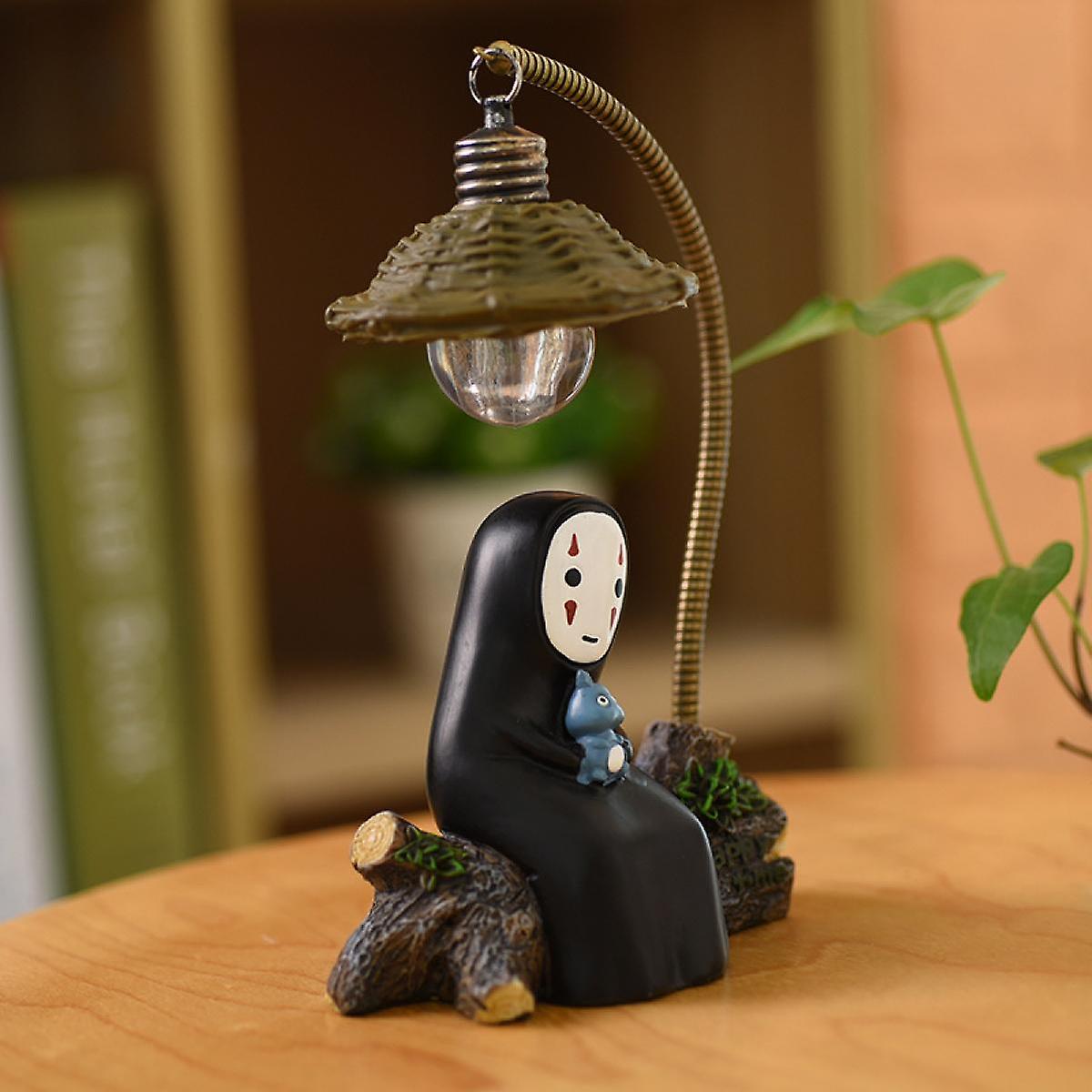 Night Light Cartoon No Face Man Patron Saint Small Night Lamp Resin2pcs