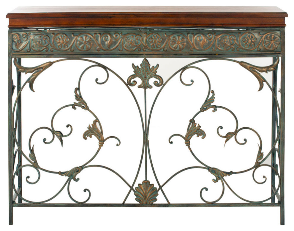 Leah Console Brown   Victorian   Console Tables   by AED Luxury Home Decor  Houzz