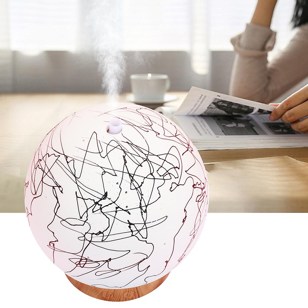 Round Ball Shape Humidifier Aromatherapy Diffuser 7 Colors Led Night Light Air Humidifier110-240v Eu Plug