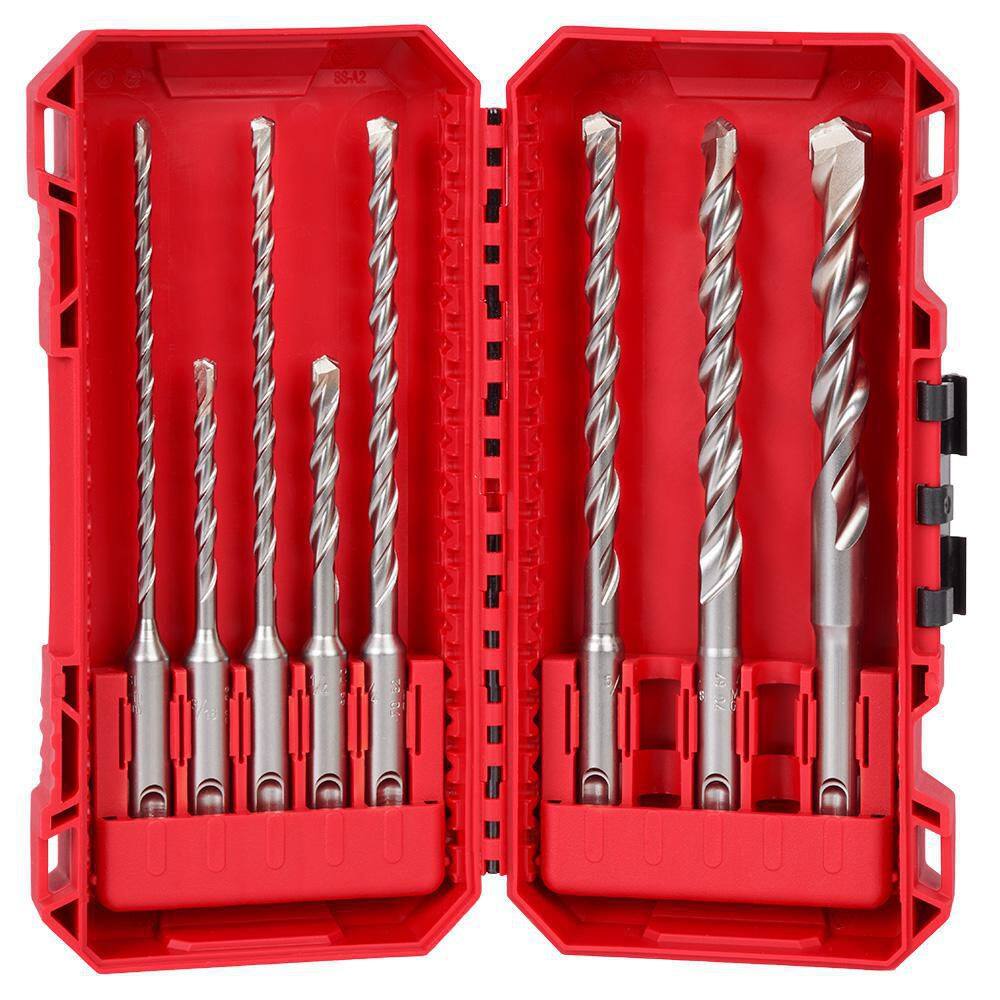 MW 2 Cutter SDS Plus Carbide Hammer Drill Bit Set (16-Piece) 48-20-7673-48-20-7673