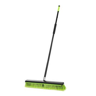 Alpine Industries 24 in. Green Multi-Surface 2-in-1 Squeegee Push Broom (10-Pack) 4600-24-1-10PK