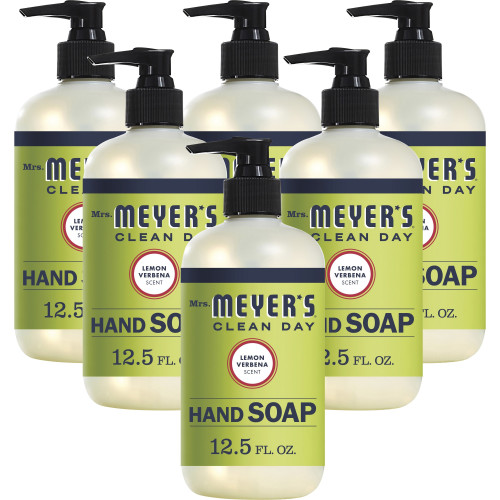 Mrs. Meyer's Clean Day Liquid Hand Soap， Lemon， 12.5 oz， 6/Carton (651321)