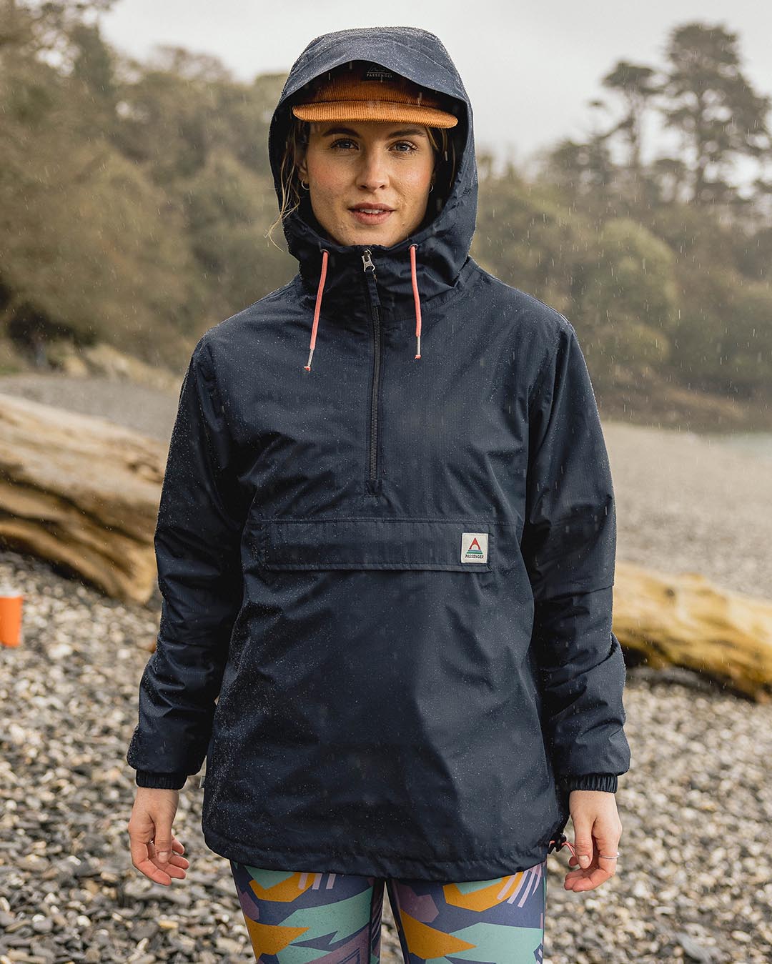 Eden Recycled Oversized Water Resistant Jacket - Deep Navy