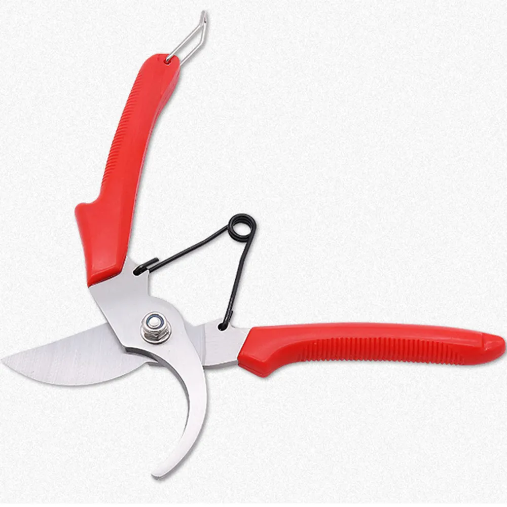 Non stick trimming scissors curved portable tree pole garden pruning shears professional garden graft scissors pruner