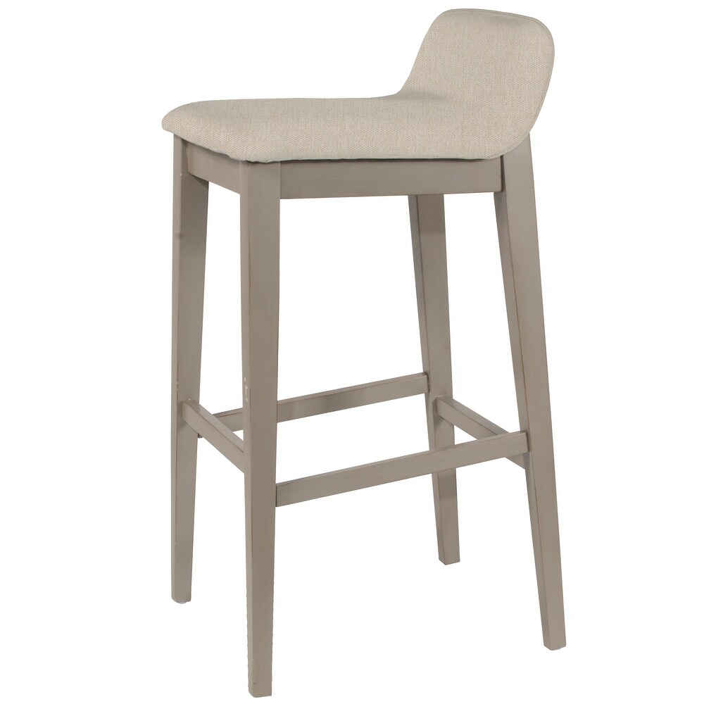 Hillsdale Furniture Maydena Distressed Gray Wood Bar Stool