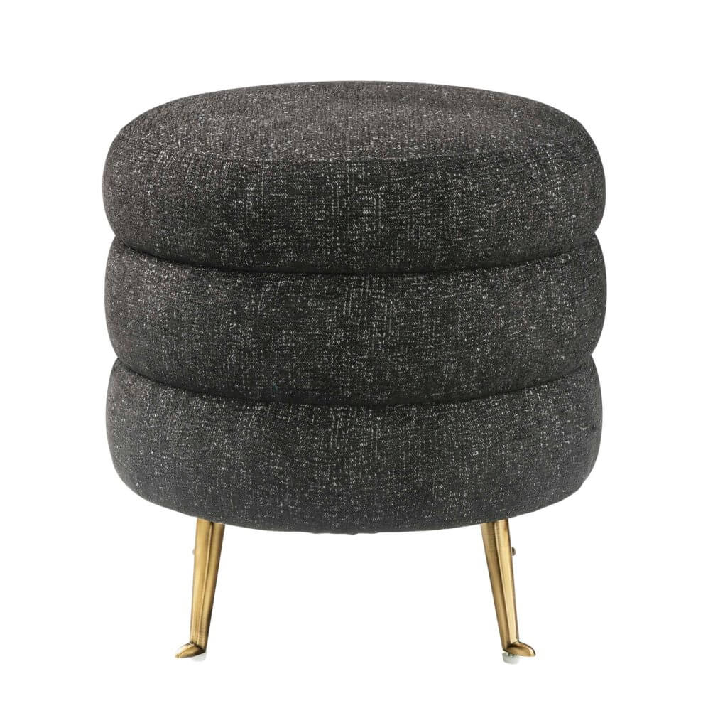 Ladder Tweed Ottoman