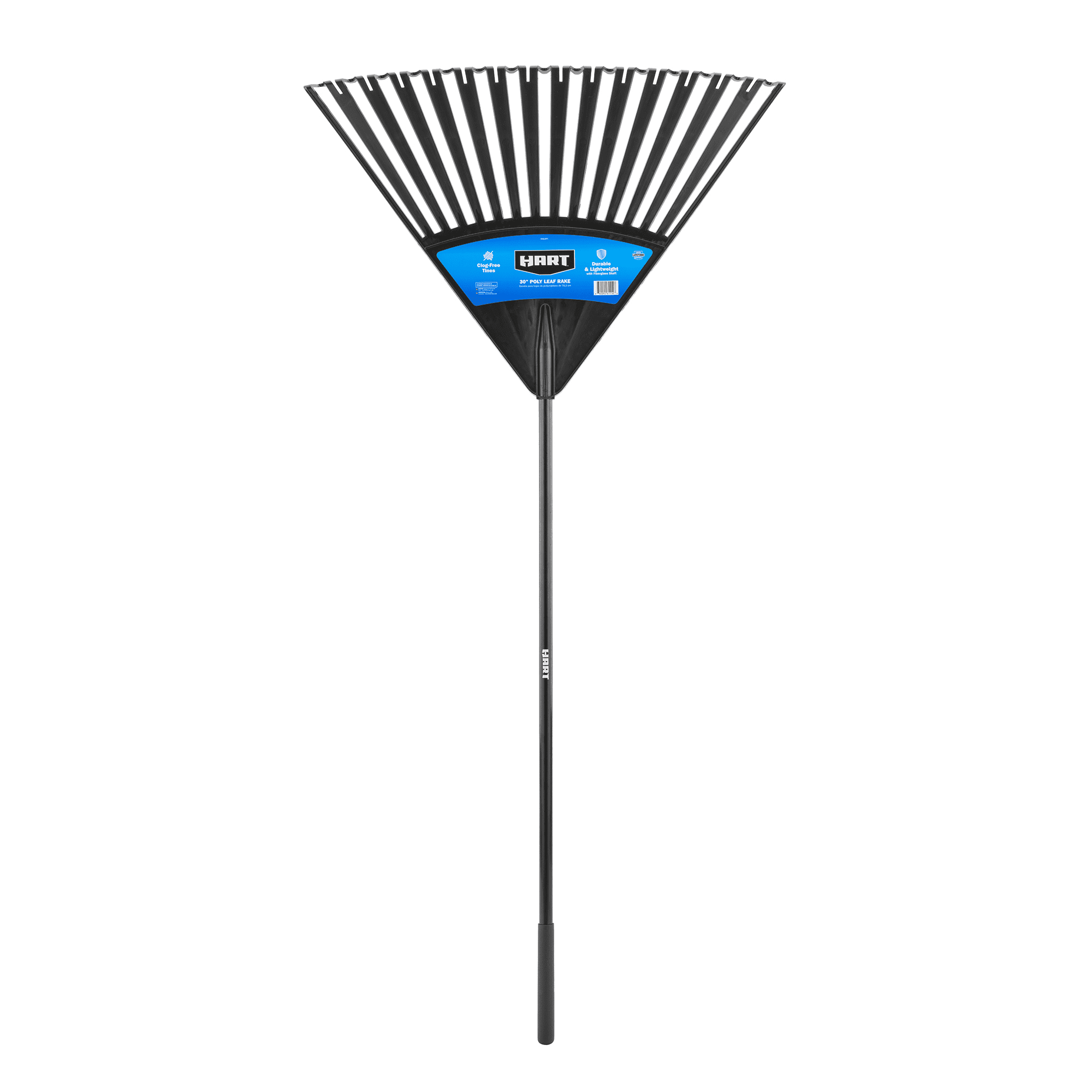 HART Clog-Free 30-inch Leaf Rake with Poly Plastic Head