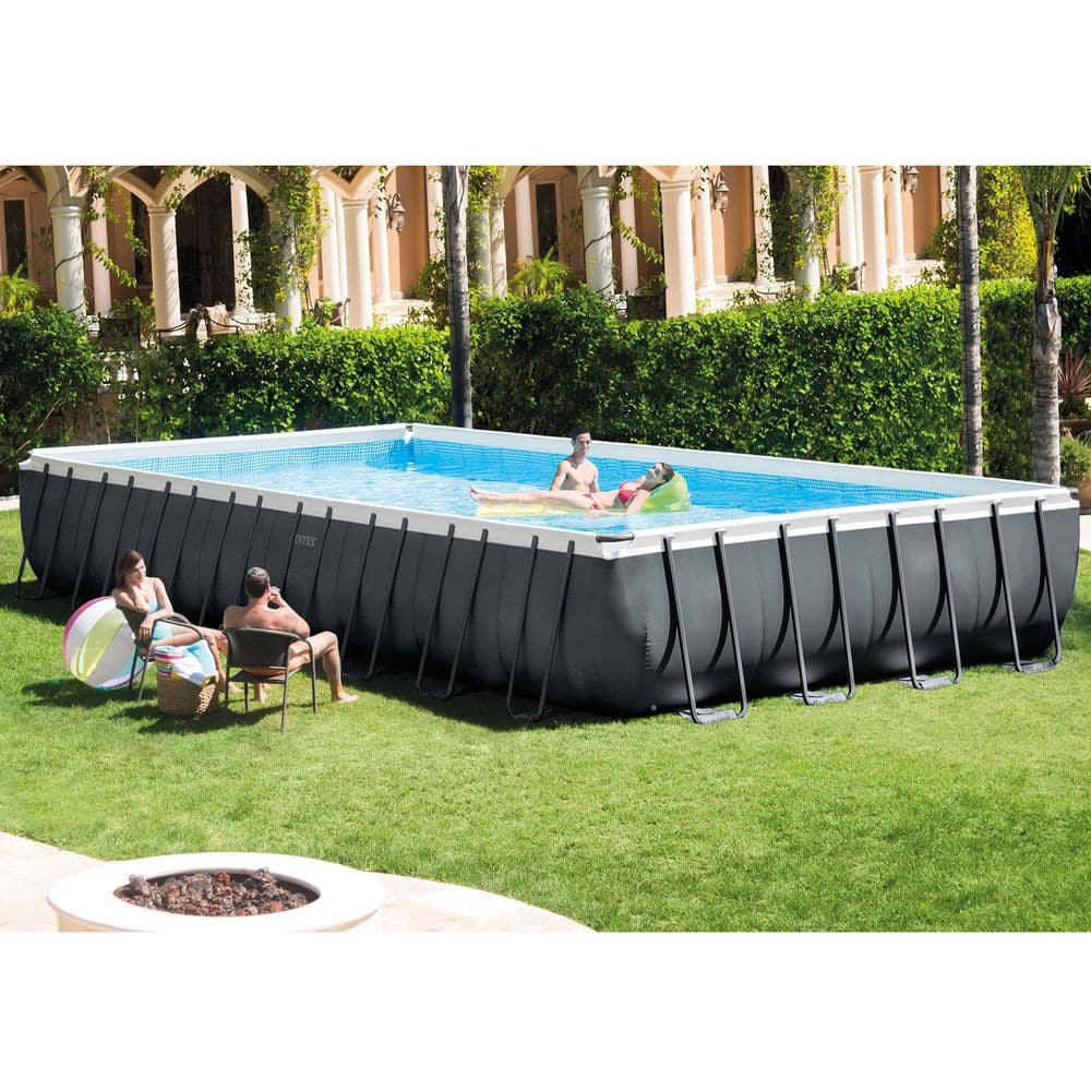 INTEX 32 ft. x 16 ft. x 52 in. Rectangular Ultra XTR Pool & Maintenance Kit (2-Pack) 26373EH + 2 x 28003E