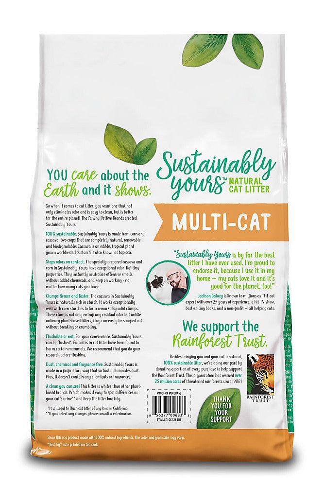 Sustainably Yours Multi-Cat Corn and Cassava Cat Litter | Tomlinson's Feed