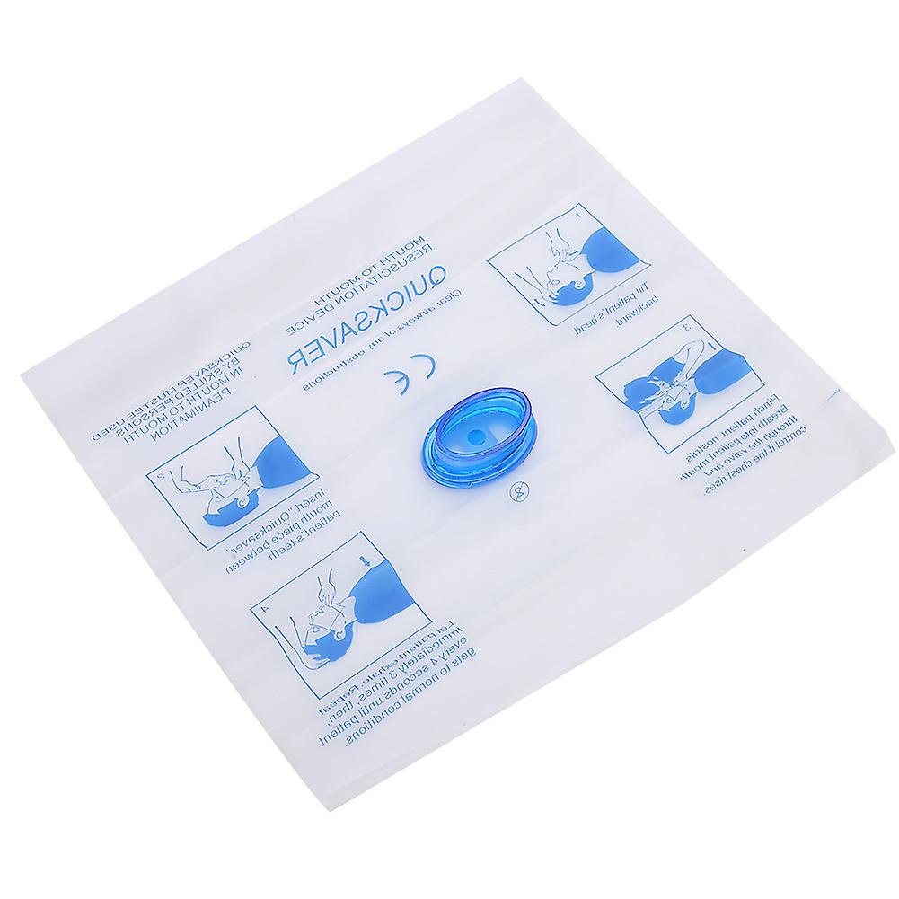 10pcs Disposable Cpr Breathing Face Shield Artificial Respiration Face Cover Device