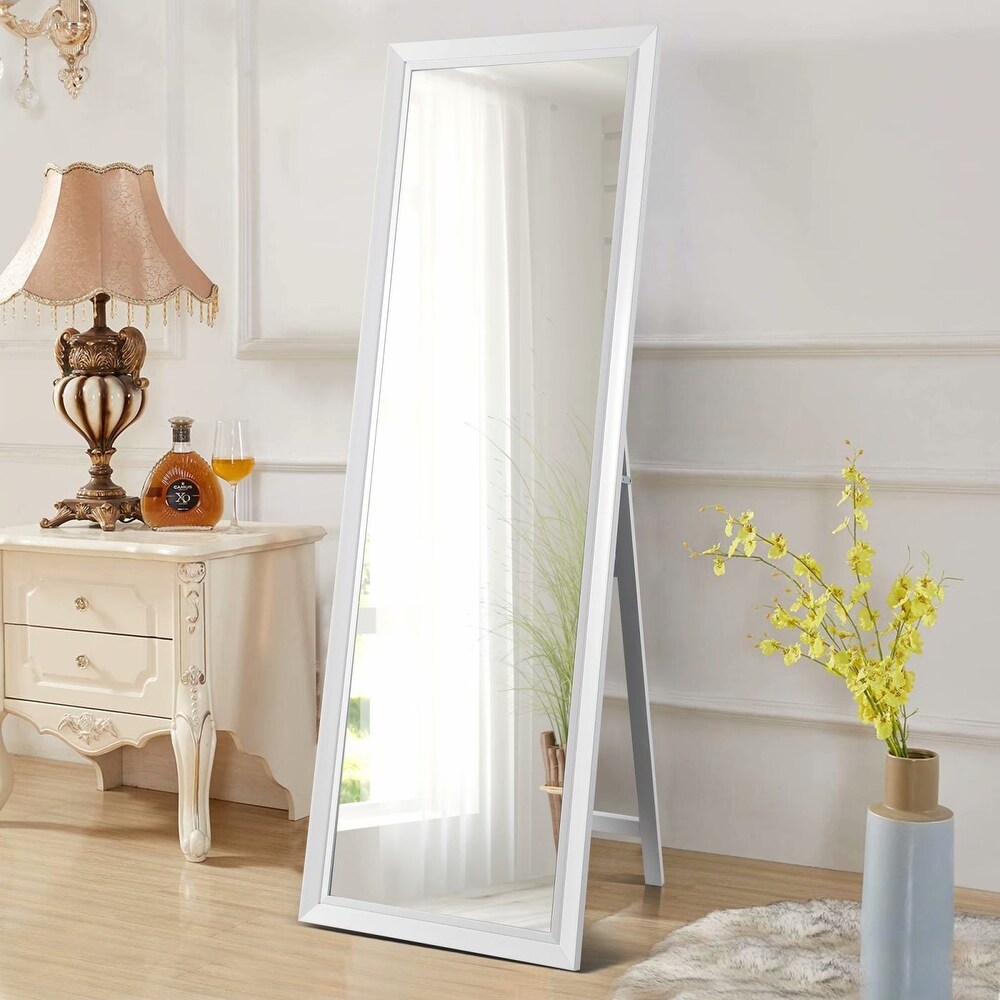 Wood Bedroom Dressing Full length Mirror with Standing