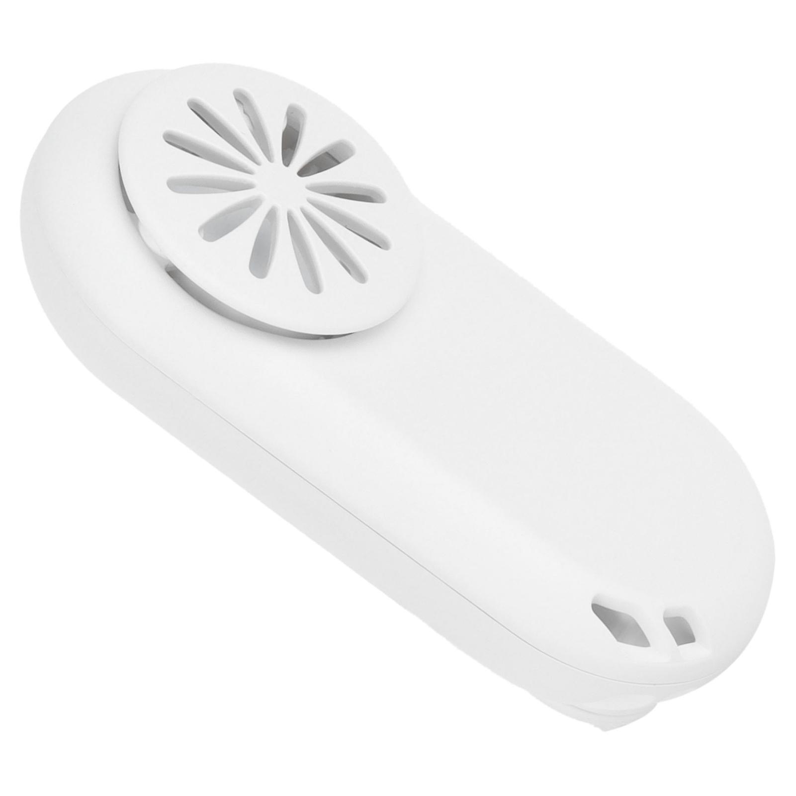 Mini USB Portable Fan Hand Free Cooler Silent Clip‑on Mouth‑Muffle Fans for Home Office Travel Outdoor Activities Summer Gift White