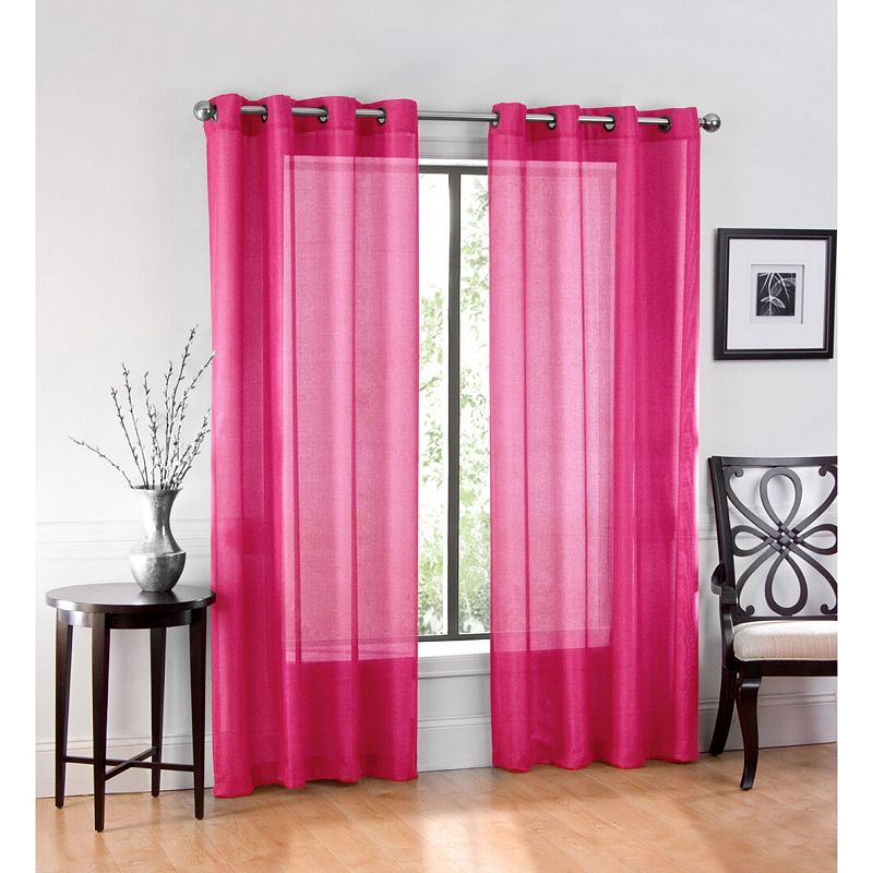 GoodGram Ultra Luxurious Elegant Sheer Grommet Single Curtain Panel