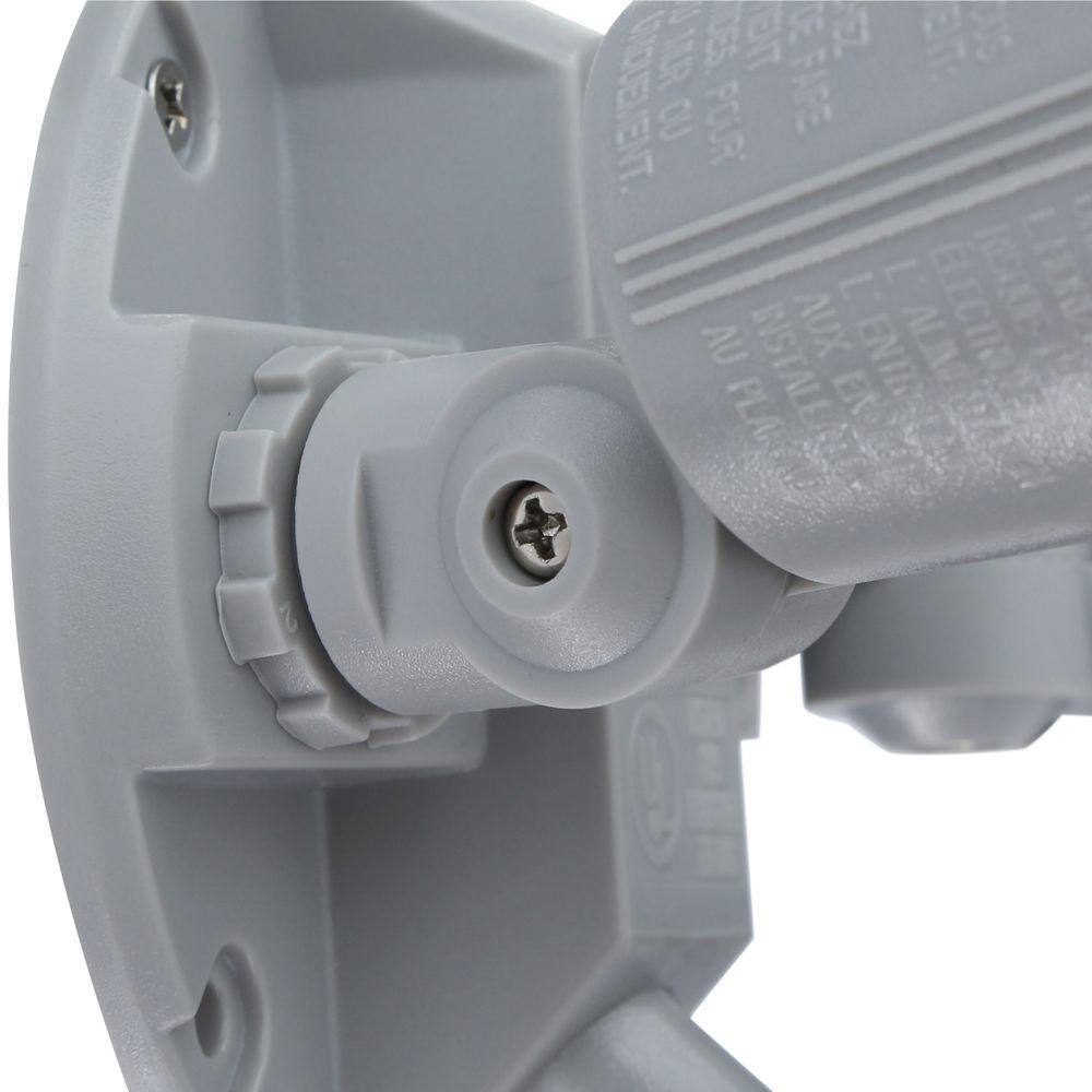 Defiant 110 Degree Motion Sensor Grey Two-Light Outdoor Flood Light DFI-5408-GR