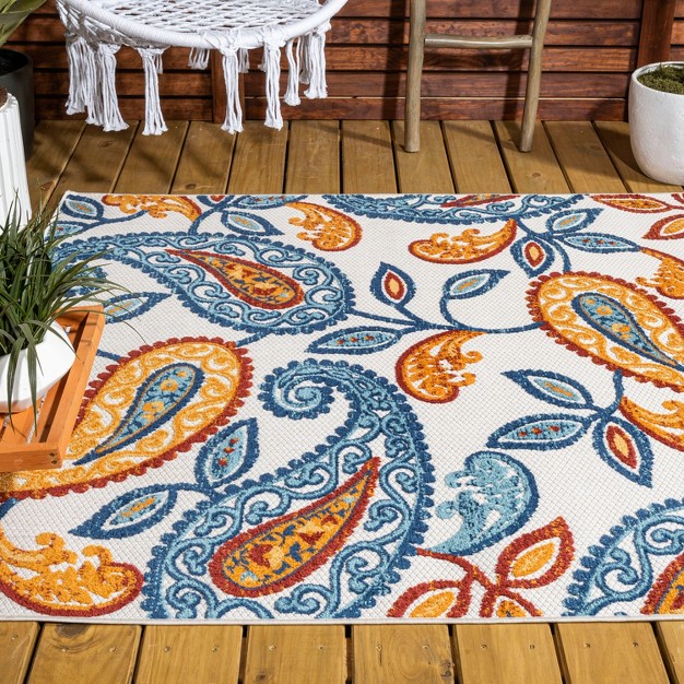 Mediterranean Medallion Indoor outdoor Area Rug Jonathan Y