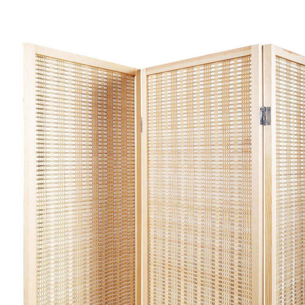 Cisvio 72 in. Bamboo Garden Fence Folding Privacy Screens Freestanding Room Dividers D0102HPNFEV