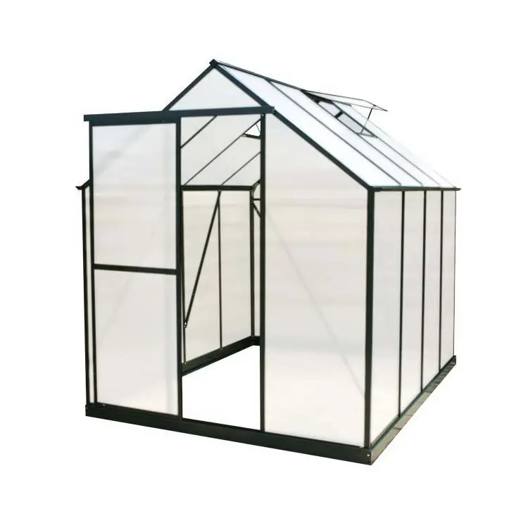 Polycarbonate Greenhouse Natural Aluminum Garden Greenhouse