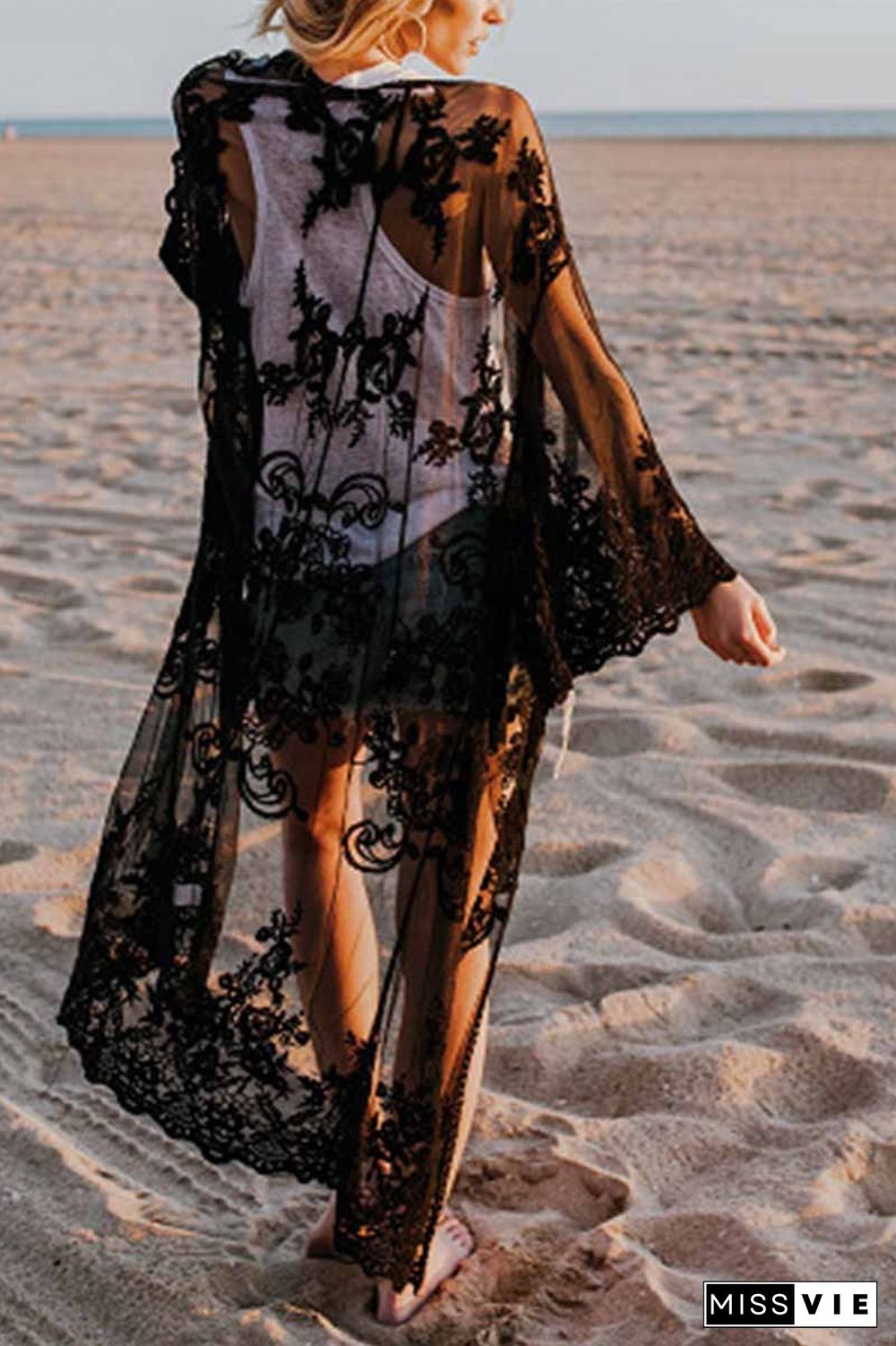 Sheer Shawl Beach Swimwear Cover-up