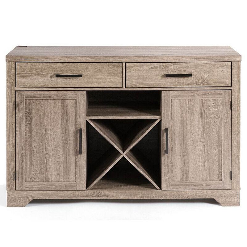 Sideboard Console Storage Cabinet Side Cabinet With Two Drawers-natural