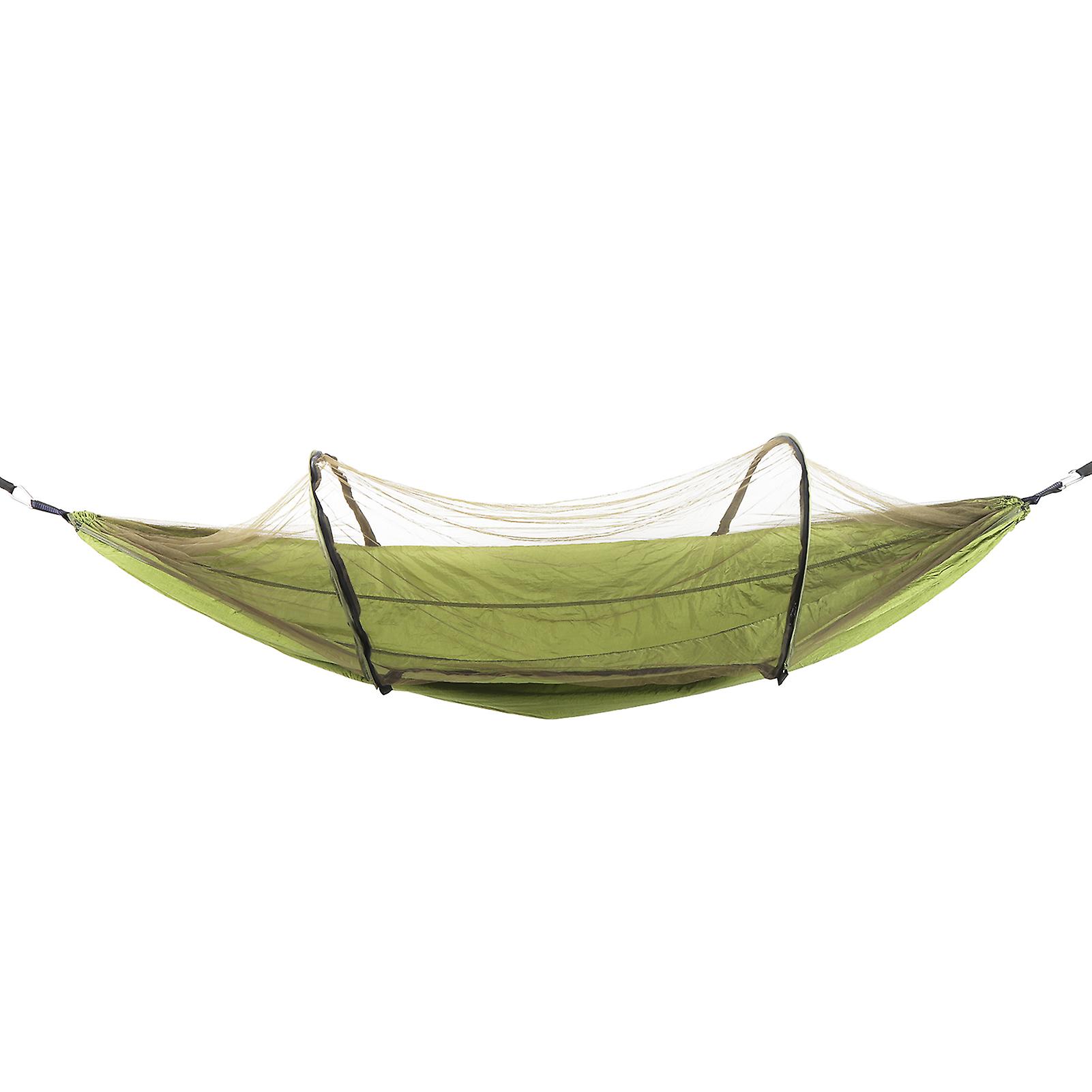 Single Person Super Light Automatic Quick Opening Removable Hammock With Mosquito Netmilitary Green