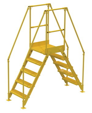 Vestil COL 5 46 14 cross over ladder 5 step 48 h 1...