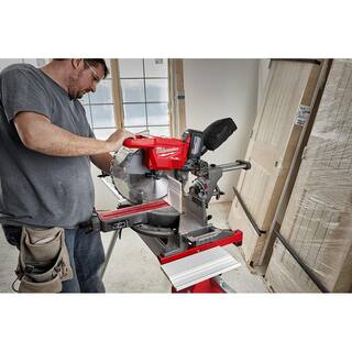 MW M18 FUEL 18V Lithium-Ion Brushless Cordless 12 in. Dual Bevel Sliding Compound Miter Saw with Stand (Tool-Only) 2739-20-48-08-0551