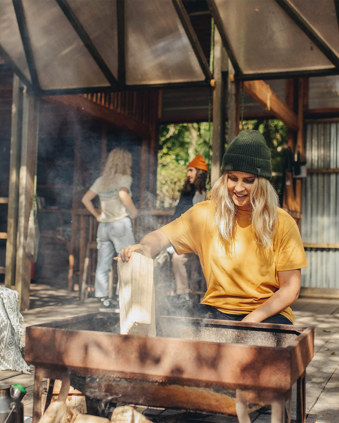 Embrace The Journey Oversized Recycled Cotton T-Shirt - Amber Gold